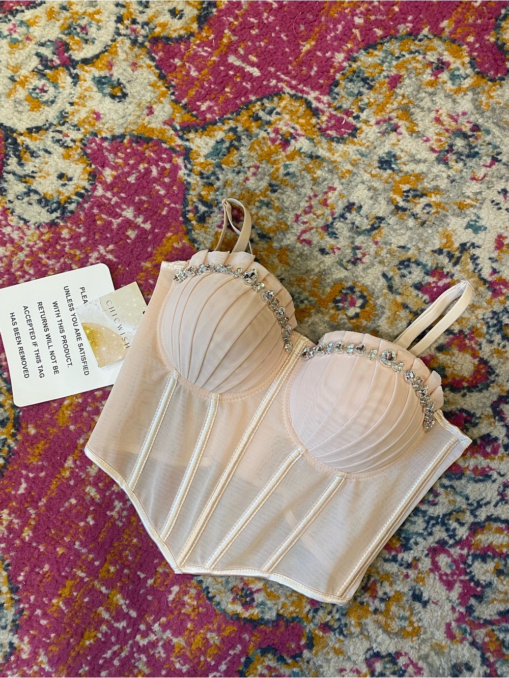 CHICWISH BUSTIER TOP